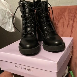 Heeled Combat Boots